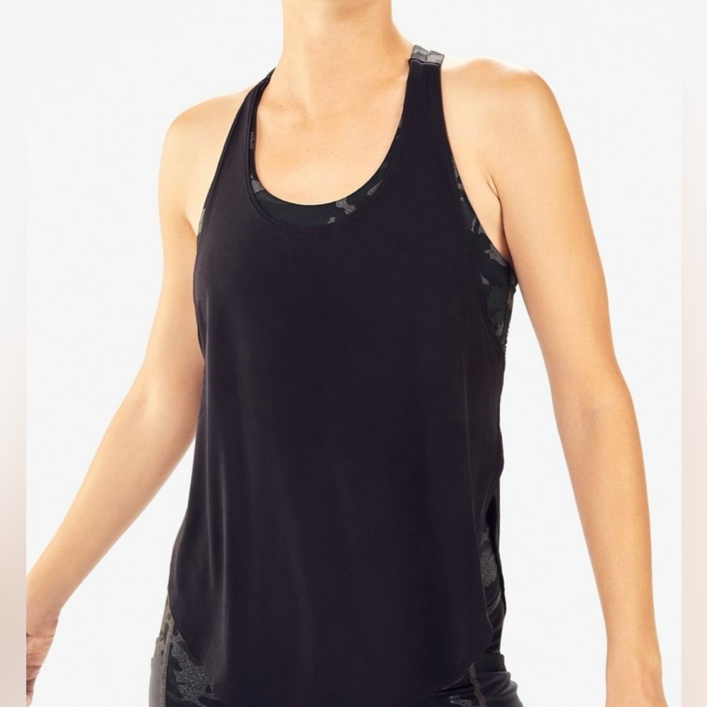 Fabletics ~ Women’s Giselle Powertouch Light Built-In Bra Swing Tank Top Size SM